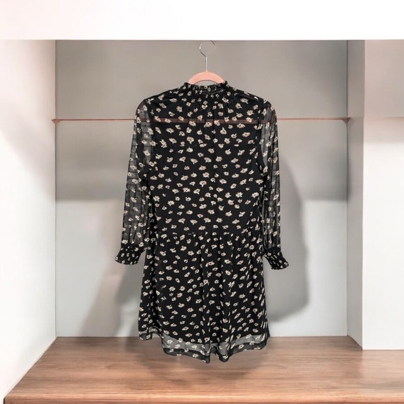 Madewell Mistlight Mock neck Dress In Seattle Floral Size S - Picture 6 of 13